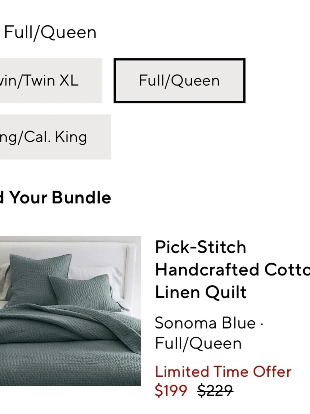 Pottery Barn Quilted Coverlet Set in Sage